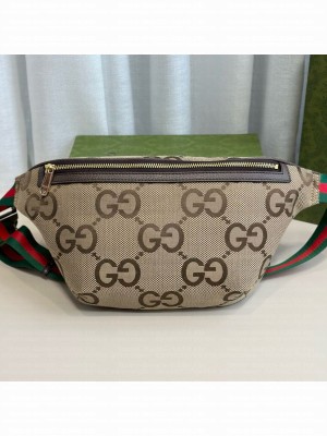 GUCCI GG Jumbo Fanny Belt Bag 696031 Brown