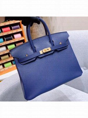 Hermes Birkin 25cm Bag in Original Epsom Leather Royal Blue