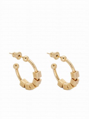 Fendi Women's Fendigraphy Earrings 8AH770 Golden