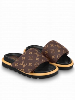 Louis Vuitton Women's Pool Pillow Comfort Mules Coffee