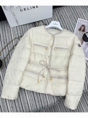 Moncler Women's Echione Short Down Jacket Cream