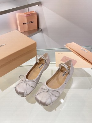 Miu Miu Satin ballerinas 013