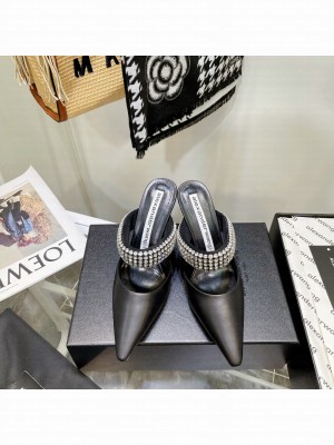 Alexander Wang grace85 crystal mule in Lambskin