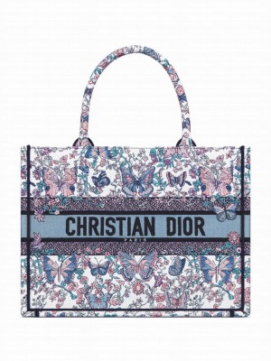 Christian Dior Medium Dior Book Tote M1286 White