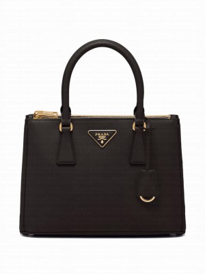 Prada Medium Prada Galleria Saffiano Leather Bag 1BA863 Black