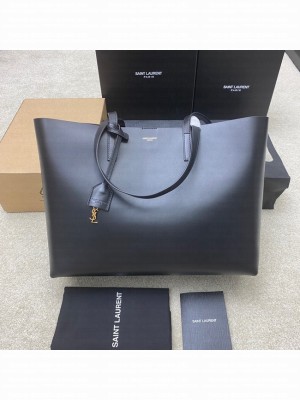 Saint Laurent SHOPPING SAINT LAURENT IN BOX LEATHER 394194 black