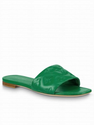 Louis Vuitton Women's Revival Flat Mules Green