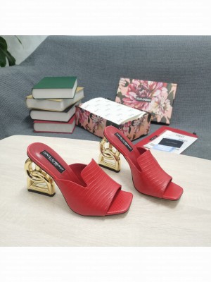DOLCE & GABBANA Heel 10.5CM LIZARD LEATHER RED 2022