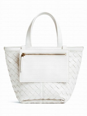 Bottega Veneta Small Flip Flap Cream