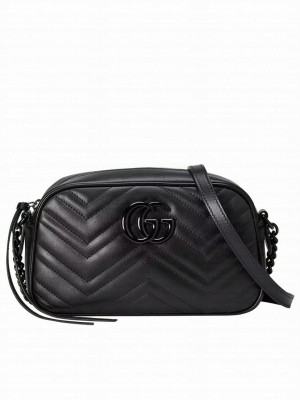 Gucci GG Marmont Small Shoulder Bag Black