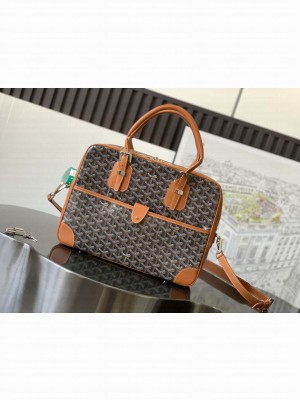 Goyard Ambassade Document Case Black & Tan