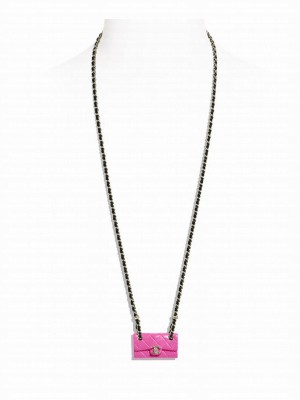 Chanel Women's Long Necklace ABA003 Pink
