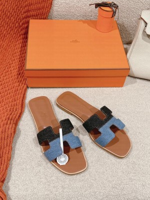 Hermes Oran Flat Slide Sandals 2024 08