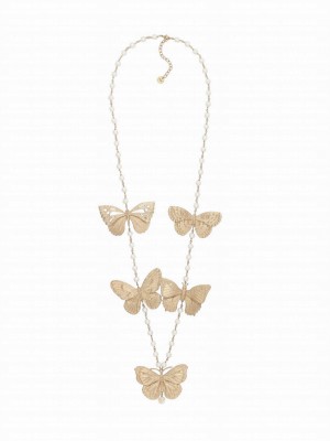 Christian Dior Women's Metamorphose Long Necklace Golden
