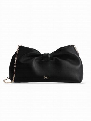 Christian Dior Medium Dior Bow Handbag Black