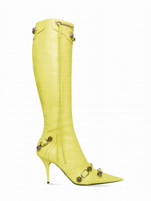 Balenciaga Women's Cagole 90mm Boot Green