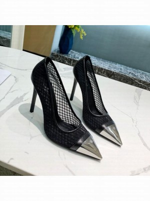 Louis Vuitton Urban Twist Mesh Pump 5.5/10.5cm with Silver Cap Black 2021 Collection