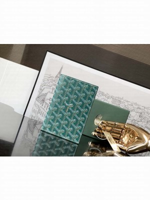 Goyard Grenelle Passport Cover Green