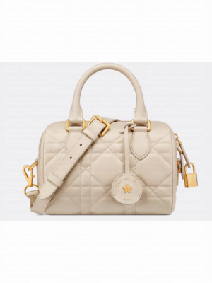 Dior Groove 20 Bag Dusty Ivory Macrocannage Calfskin M1364UBO