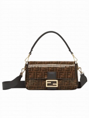 Fendi Baguette 8BR600 Dark Coffee
