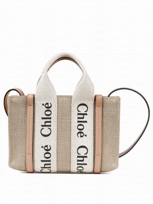 Chloe Mini Woody Tote Bag Pink
