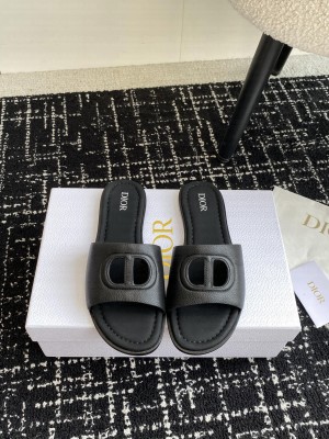 Christian Dior D-Club SlideBlack Lambskin