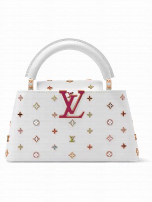 Louis Vuitton LV x TM Capucines East-West Mini M27636 White
