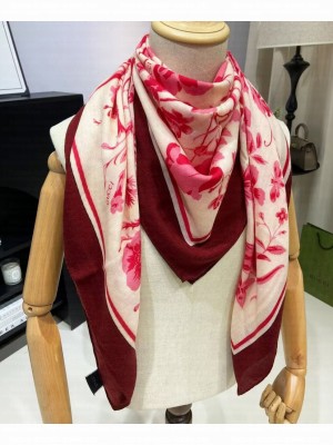 Gucci Women's Floral Print Scarf