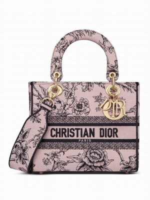 Christian Dior Medium Lady D-Lite Bag Cream