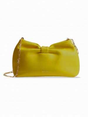 Christian Dior Mini Dior Bow Handbag Yellow