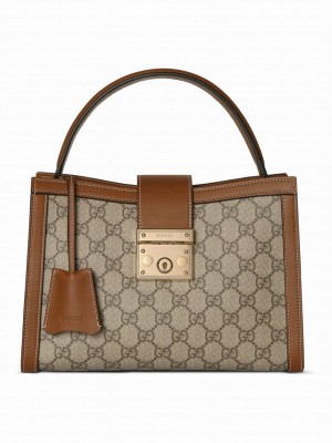 Gucci Padlock Medium Top Handle Bag 838992 Coffee
