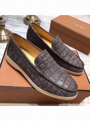 Loro Piana Summer Walk Suede Calf Skin
