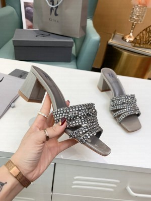GINA UTAH 55mm In Pearl Croc Gray 2021 Collection