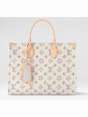 Louis Vuitton OnTheGo MM M24708 Multicolor Beige