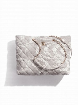 Chanel Maxi Flapbag Gray