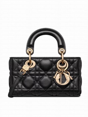 Christian Dior Micro Lady d-Joy Bag Black