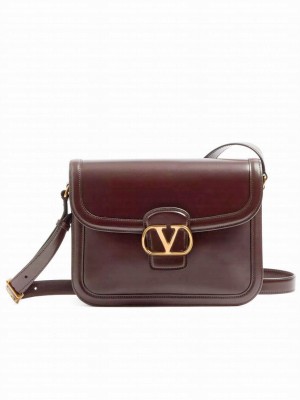 Valentino Garavani 9to5 Smooth Calfskin Shoulder Bag Mauve