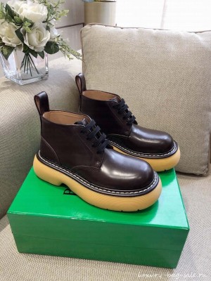 Bottega Veneta BOUNCE Lace-up ankle boots with chunky sole Ebony 2021 Collection