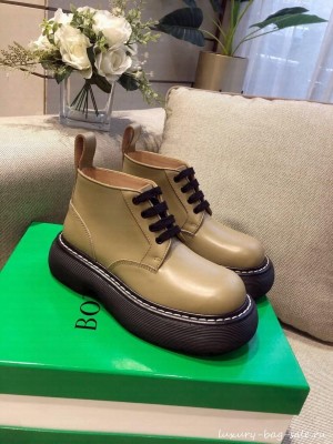 Bottega Veneta BOUNCE Lace-up ankle boots with chunky sole All spice 2021 Collection
