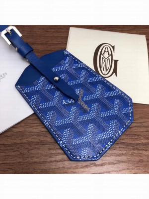Goyard Luggage Tag Bag Charm Blue