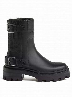 Hermes 45mm ankle boot in calfskin black