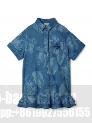 Fendi Women's Junior Denim Dress Blue