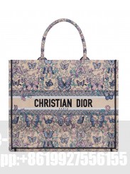 Christian Dior Large Dior Book Tote M1286 Apricot