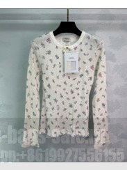 Chanel Women's Knitted Top Cream