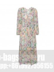 Zimmermann Women's Multicolor Halliday Ruffle Maxi Dress Green