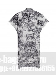 Christian Dior Women's Blouse Longue A mancherons Dioriviera Gray