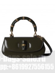 Gucci Bamboo Diva Medium HandBag 827750 Green