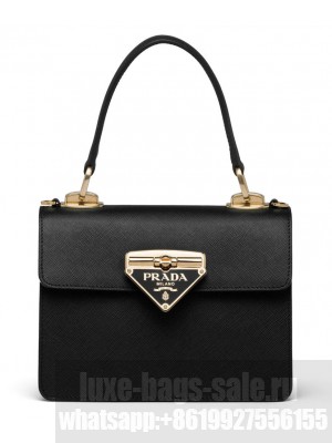 Prada Saffiano leather Symbole Bag Black
