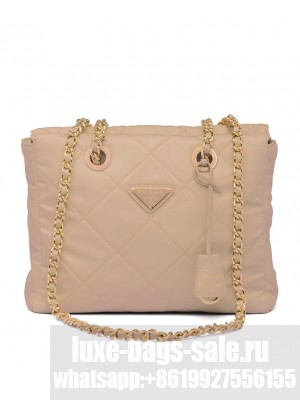 Prada Re-Nylon Tote Bag 1BG468 Apricot
