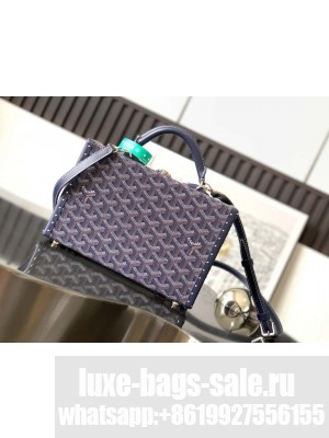 Goyard Grand Hôtel Trunk Bag Navy Blue